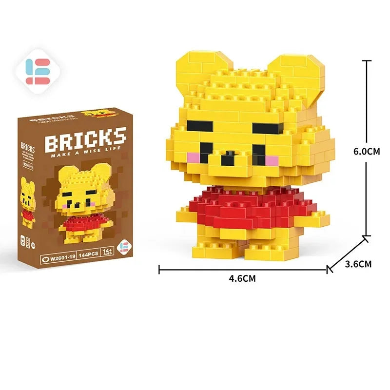 Disney Lilo & Stitch & Pokémon Pikachu Building Blocks Toy for Kids