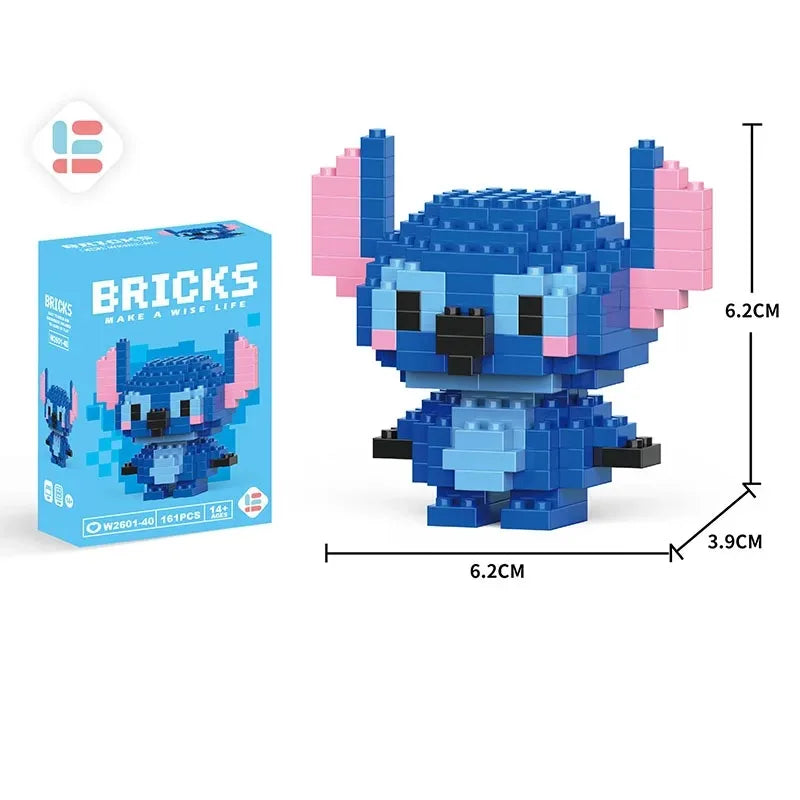 Disney Lilo & Stitch & Pokémon Pikachu Building Blocks Toy for Kids