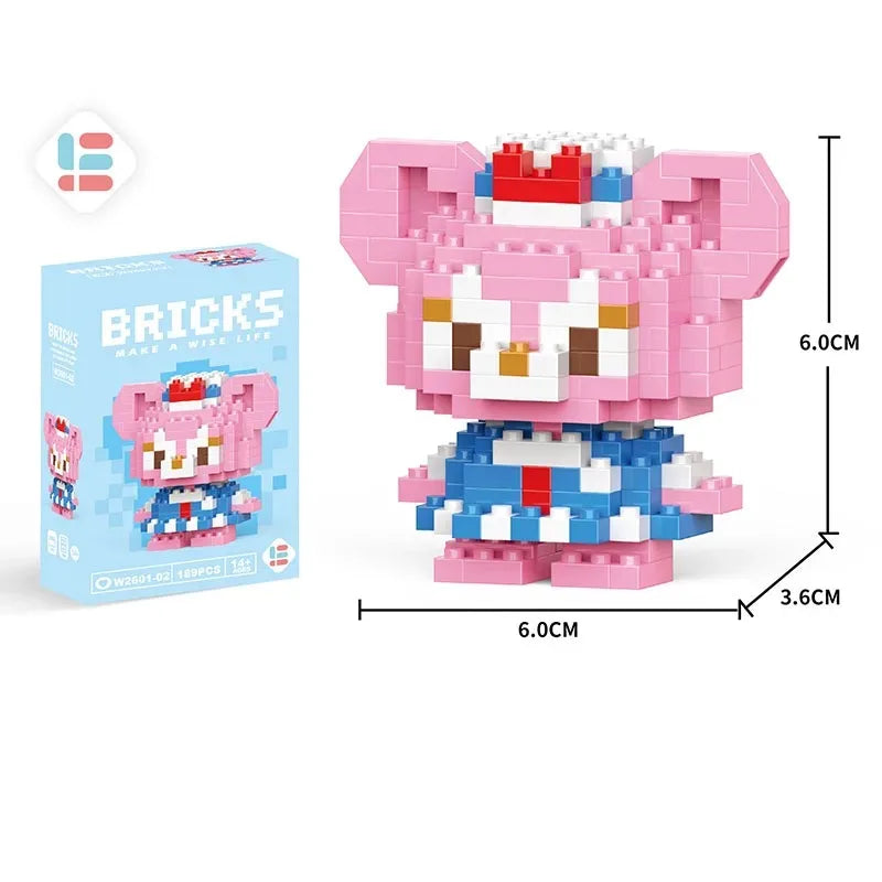 Disney Lilo & Stitch & Pokémon Pikachu Building Blocks Toy for Kids
