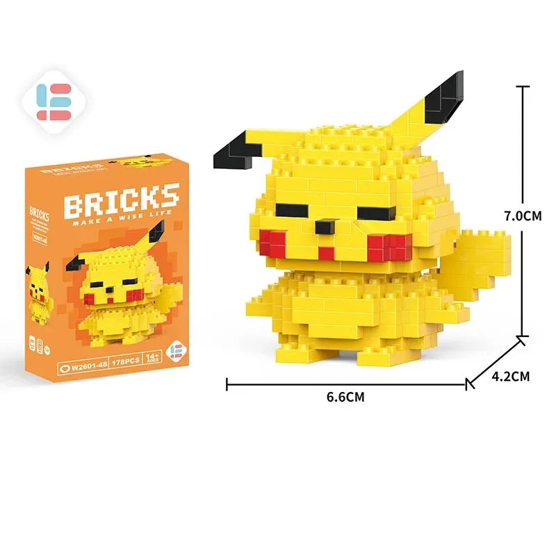 Disney Lilo & Stitch & Pokémon Pikachu Building Blocks Toy for Kids