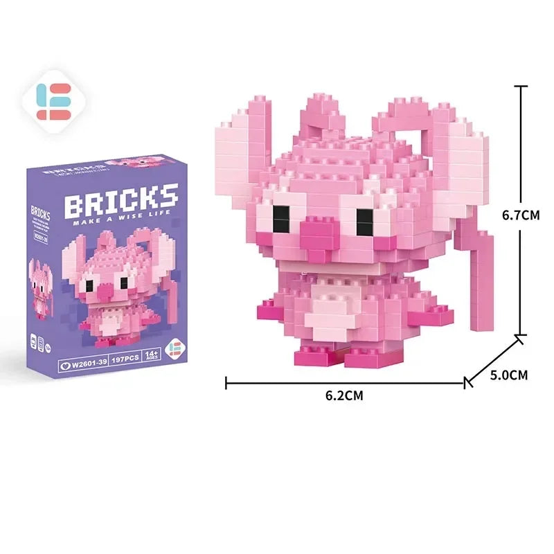 Disney Lilo & Stitch & Pokémon Pikachu Building Blocks Toy for Kids