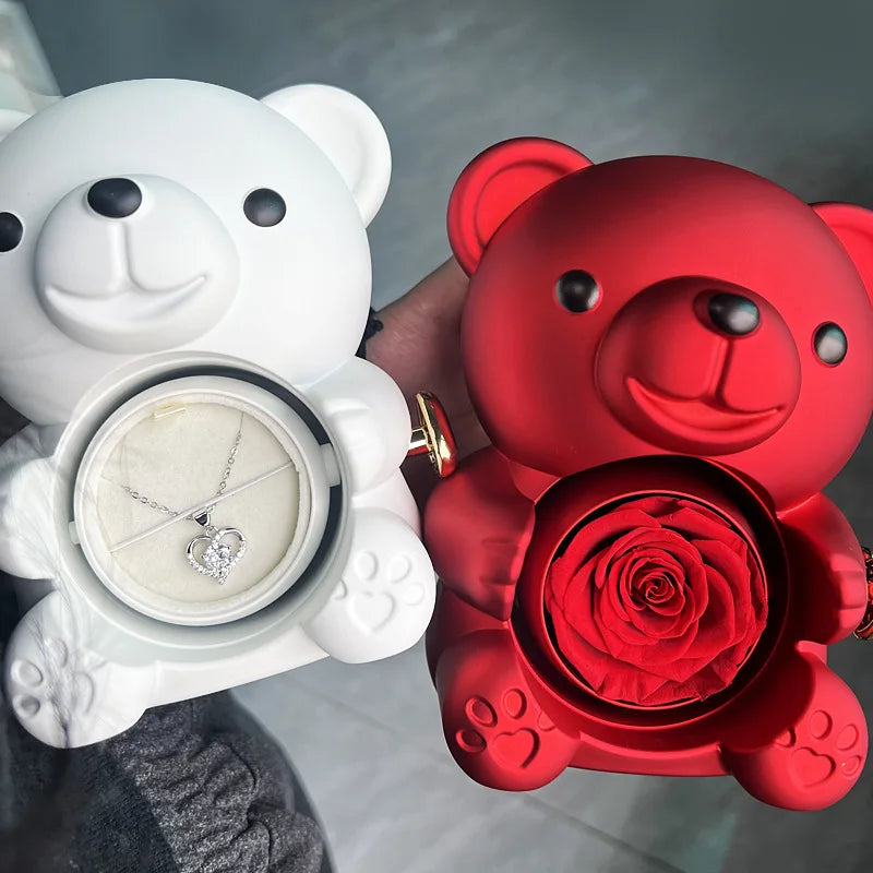 Eternal Rose Teddy Bear - Noble Novas