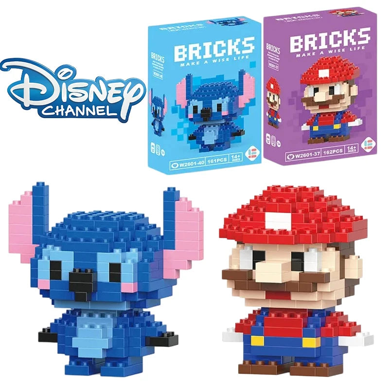 Disney Lilo & Stitch & Pokémon Pikachu Building Blocks Toy for Kids