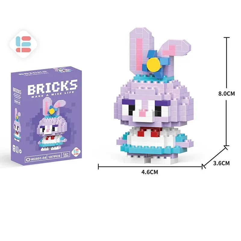Disney Lilo & Stitch & Pokémon Pikachu Building Blocks Toy for Kids