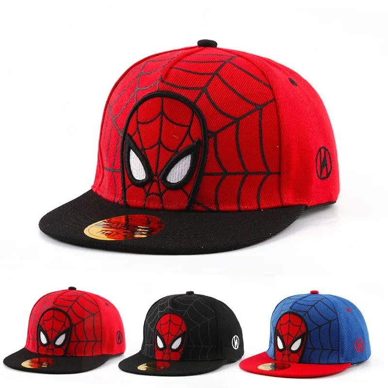 Spiderman Kids Snapback Cap – 3D Embroidered Superhero Hat for Boys & Girls