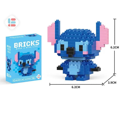Disney Lilo & Stitch & Pokémon Pikachu Building Blocks Toy for Kids
