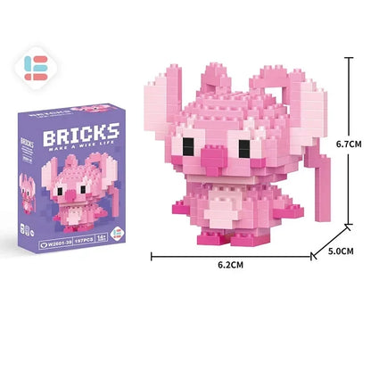 Disney Lilo & Stitch & Pokémon Pikachu Building Blocks Toy for Kids
