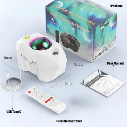 Immersive Aurora Borealis & Star Projector