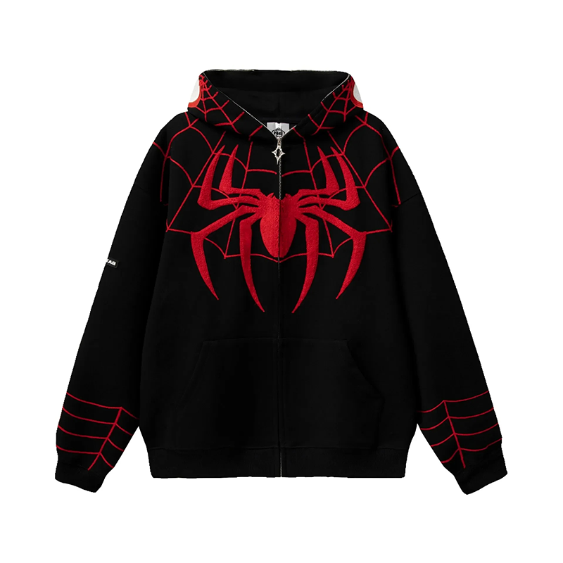 Spider Man Zipper Hoodie Noble Novas