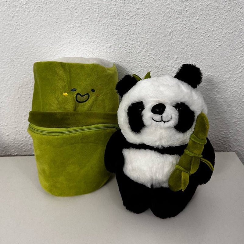 Panda Bamboo Tube Plushie - Noble Novas