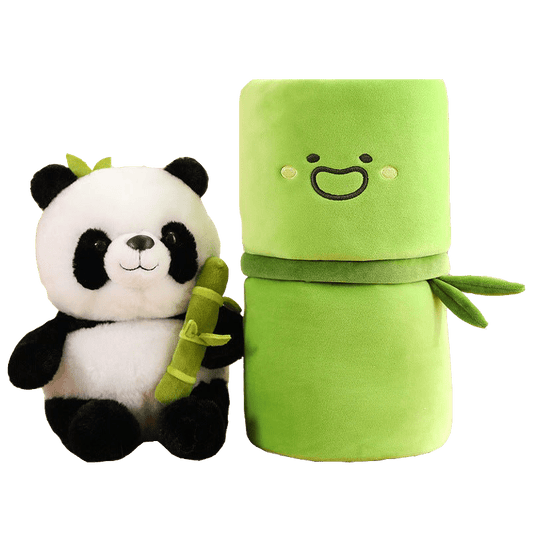 Panda Bamboo Tube Plushie - Noble Novas