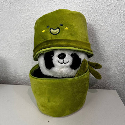 Panda Bamboo Tube Plushie - Noble Novas