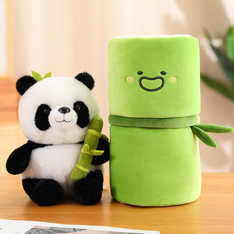 Panda Bamboo Tube Plushie - Noble Novas