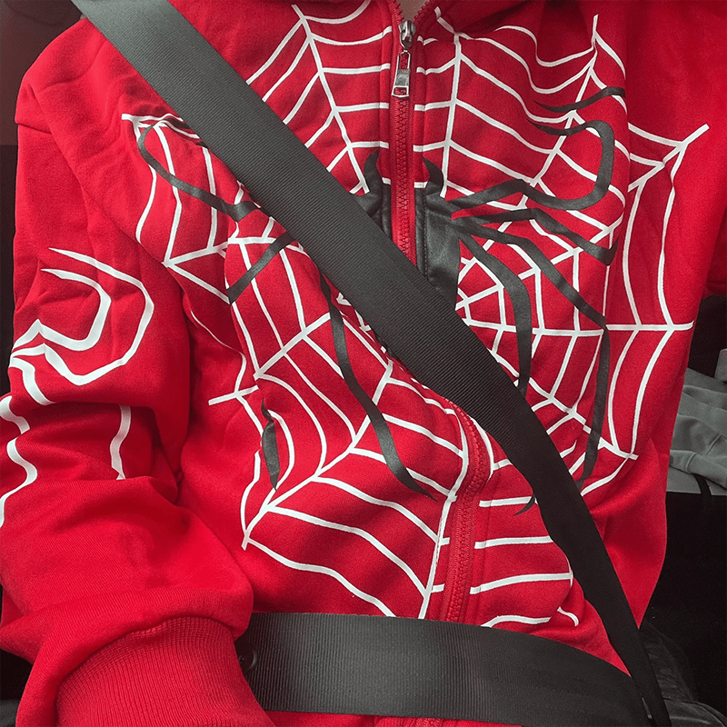 Spider-Man Web Zipper Hoodie - Noble Novas