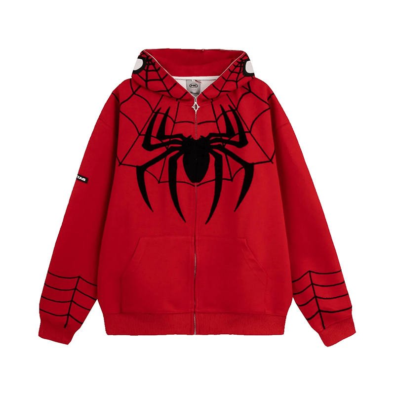 Spiderman hoodie full deals zip